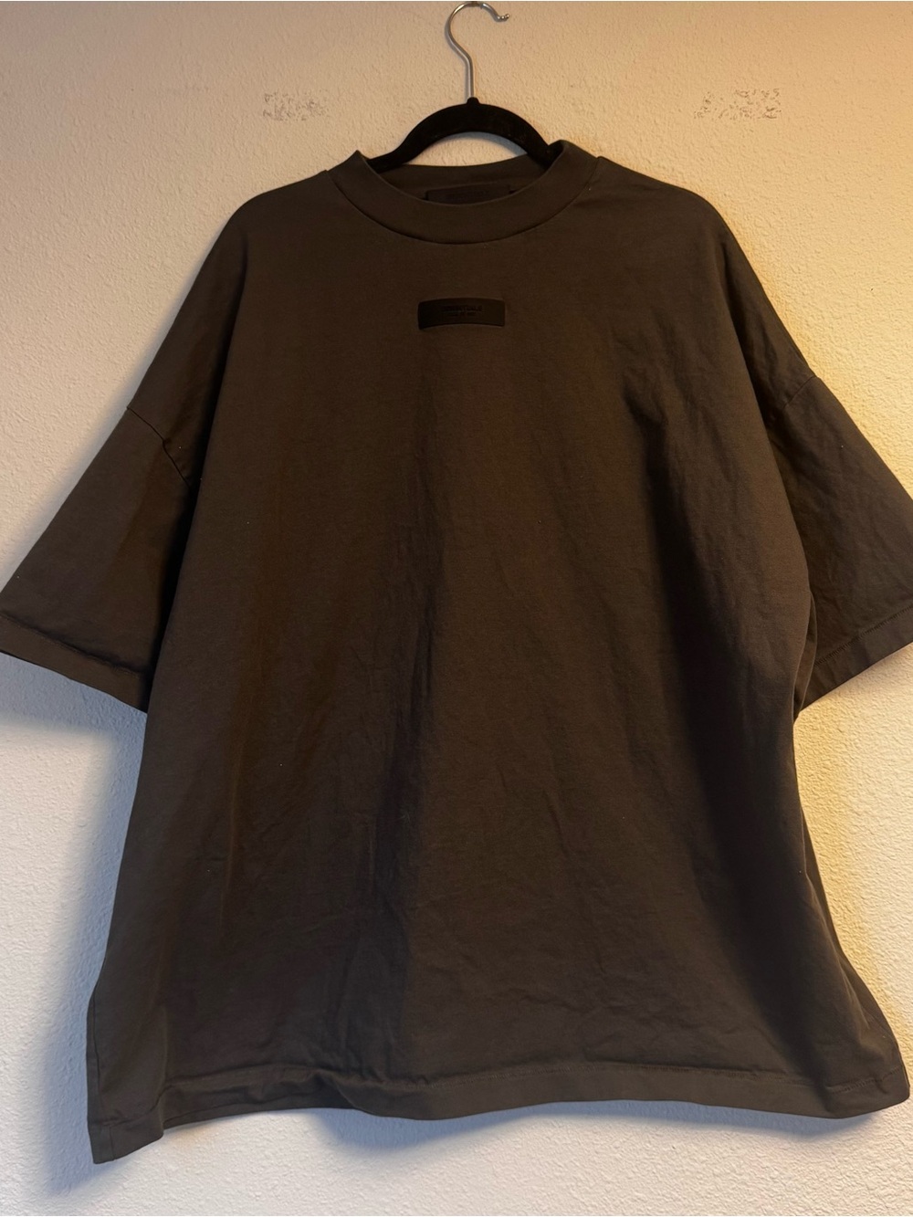 FEAR OF GOD Men's Oversized Black Crew Neck T-Shirt
